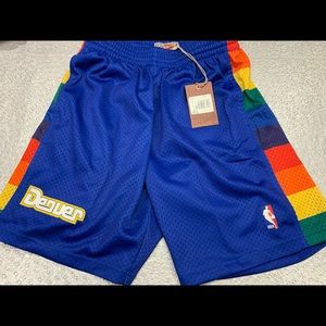 Denver Nuggets Mitchell and Ness 91-92 Swingman Hardwood Classics Shorts Size M